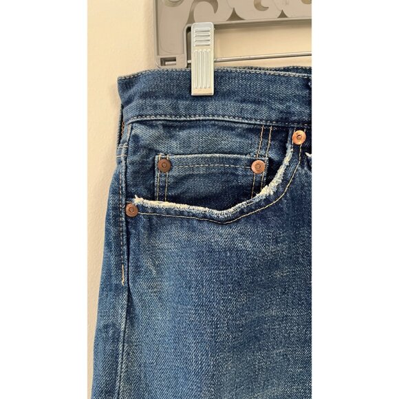 CHIMALA JAPAN SELVEDGE DENIM JEAN SHORTS BUTTON FLY 26 - Picture 3 of 11